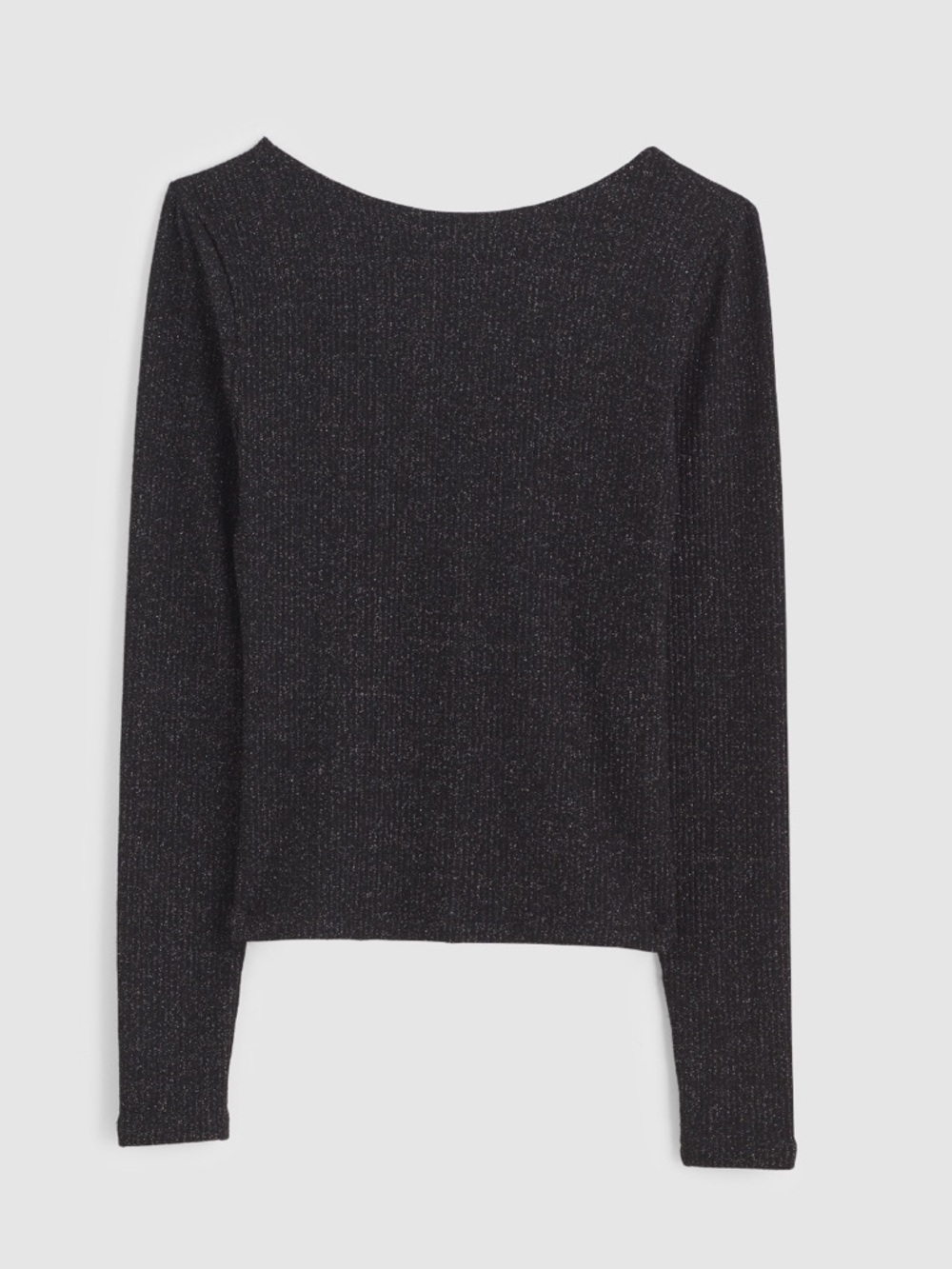 NWT MADEWELL Sparkle Scoop Back Long Sleeve Top size women’s extra large